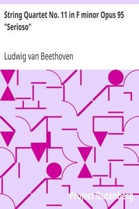 String Quartet No. 11 in F minor Opus 95 "Serioso"