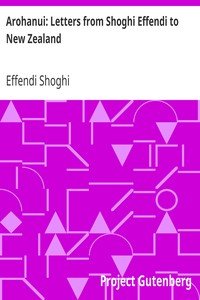Arohanui: Letters from Shoghi Effendi to New Zealand