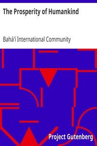 The Prosperity of Humankind