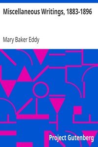 Miscellaneous Writings, 1883-1896