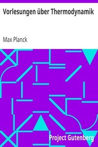Vorlesungen über ThermodynamikSiebente Auflage
