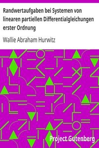 Randwertaufgaben bei Systemen von linearen partiellen Differentialgleichungen erster Ordnung