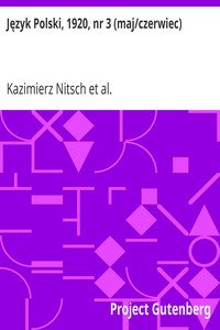 Język Polski, 1920, nr 3 (maj/czerwiec)
