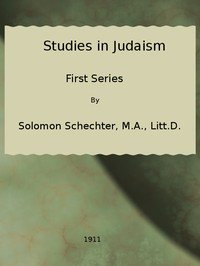 Studies in Judaism, First Series